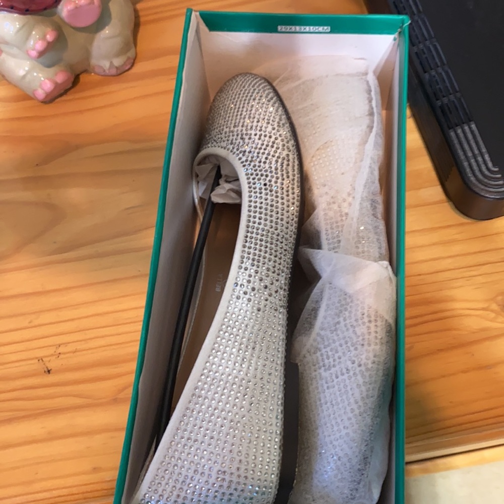 Beautiful diamond silver flats - Picture 7 of 11